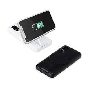 Power Bank 10000mAh com Carregamento via Indução ou via Cabo