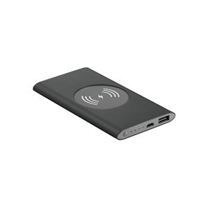 Bateria portátil com carregador wireless em alumínio 100% reciclado 4000 mAh