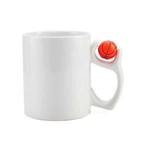 Caneca Branca com Alça de Bola