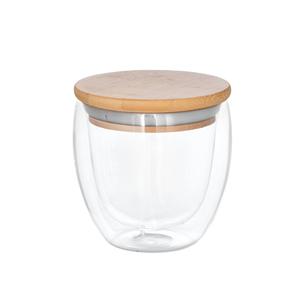 Copo térmico de viagem em vidro borossilicato 250 ml