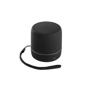 Caixa de som portátil em ABS 100% reciclado com faixa LED exterio