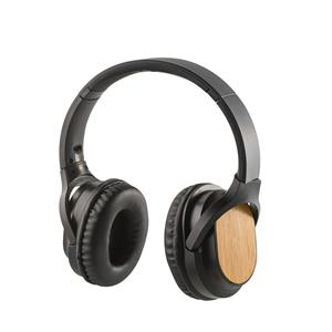 Fone de Ouvido wireless em bambu e ABS