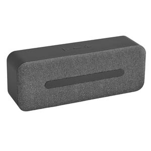 Caixa de som portátil com microfone em ABS
