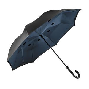 Guarda-chuva reversível em pongee 190T com fecho automático